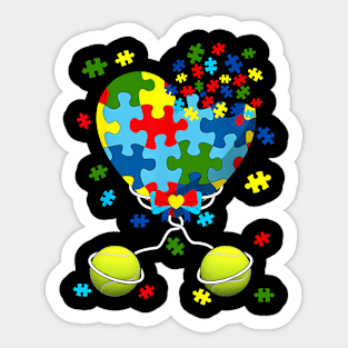 Tennis Autism Awareness Day, Autism Awareness Bracelet Sticker